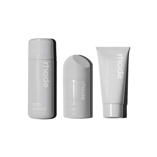the barrier set - glazing milk, peptide glazing fluid, barrier restore cream