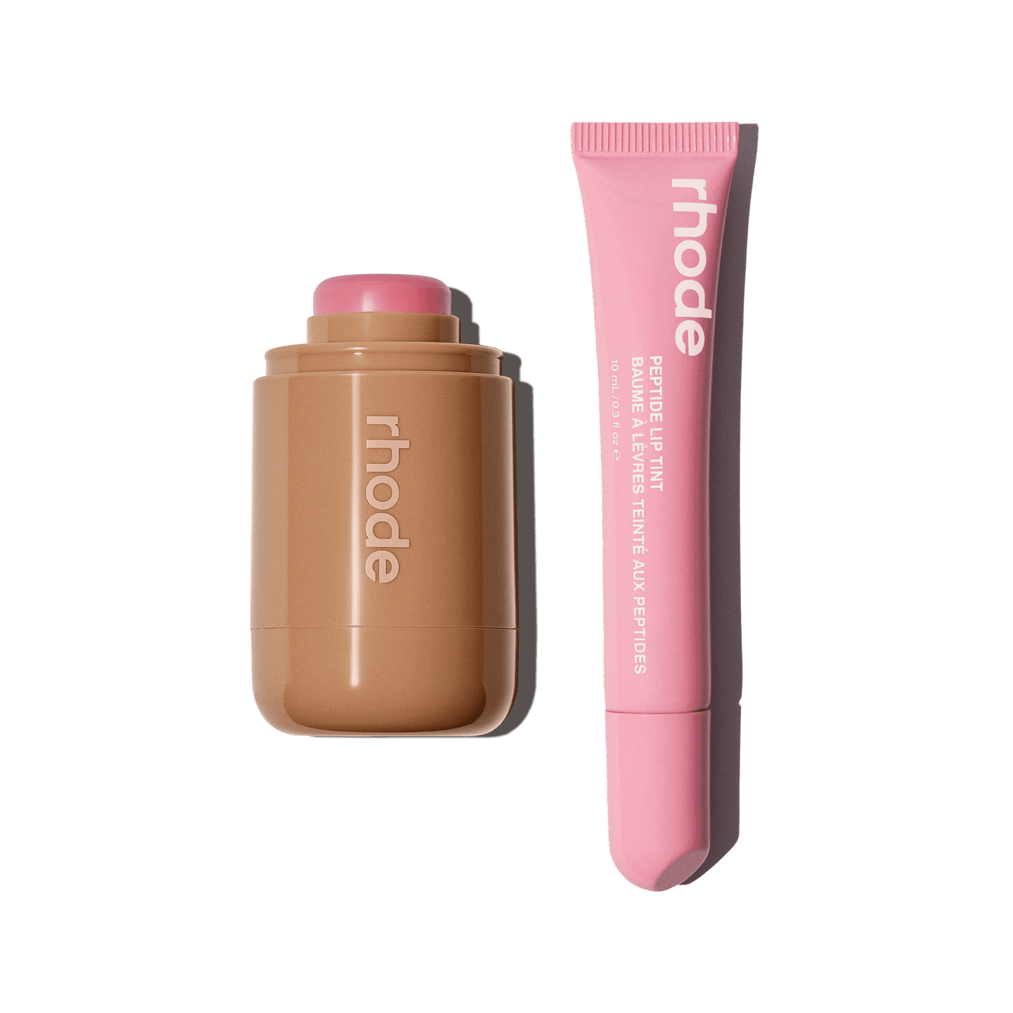 pocket blush piggy, peptide lip tint ribbon