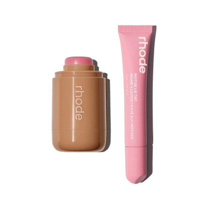 pocket blush piggy, peptide lip tint ribbon