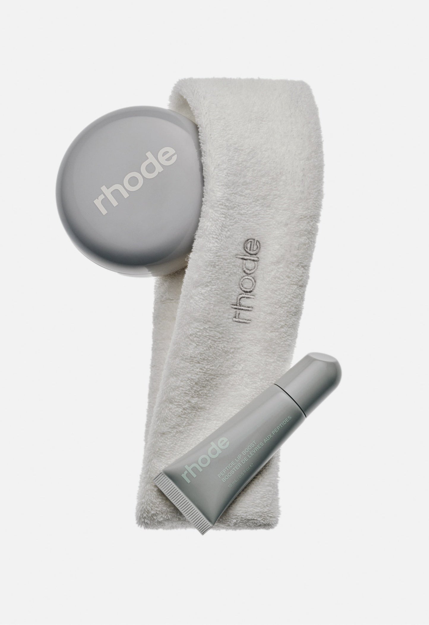 rhode headband, caffeine reset, peptide lip boost sugarmint