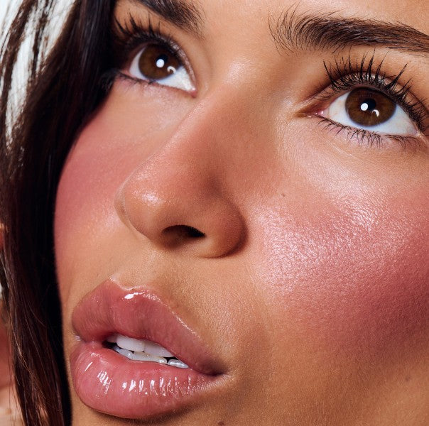 juliana wears peptide lip tint salty tan